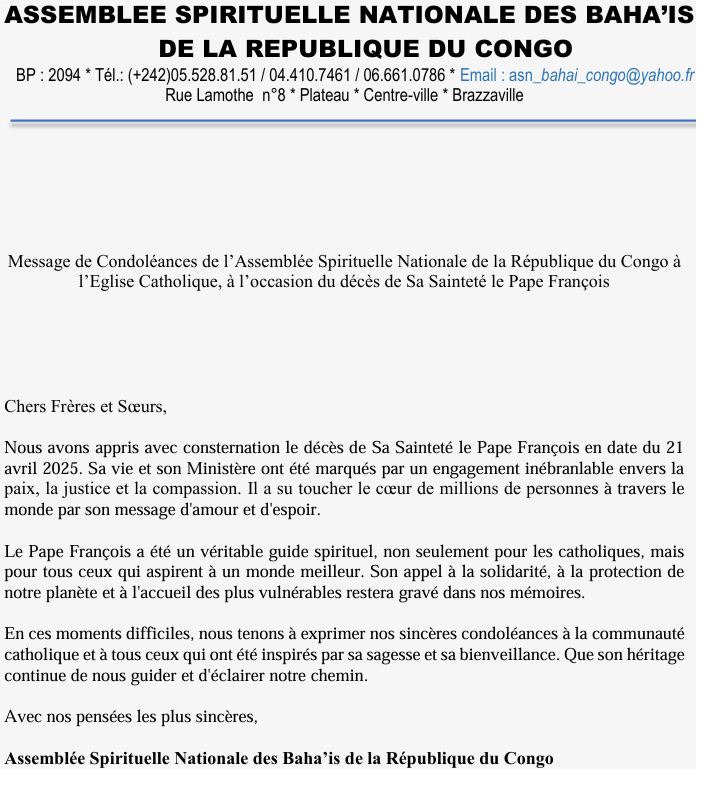 Activité Baha'ie
